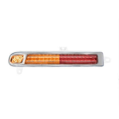 Peterbilt 389 Double Fury Red Auxiliary to Amber Primary 78 LED Rear Headlight Turn Signal Light