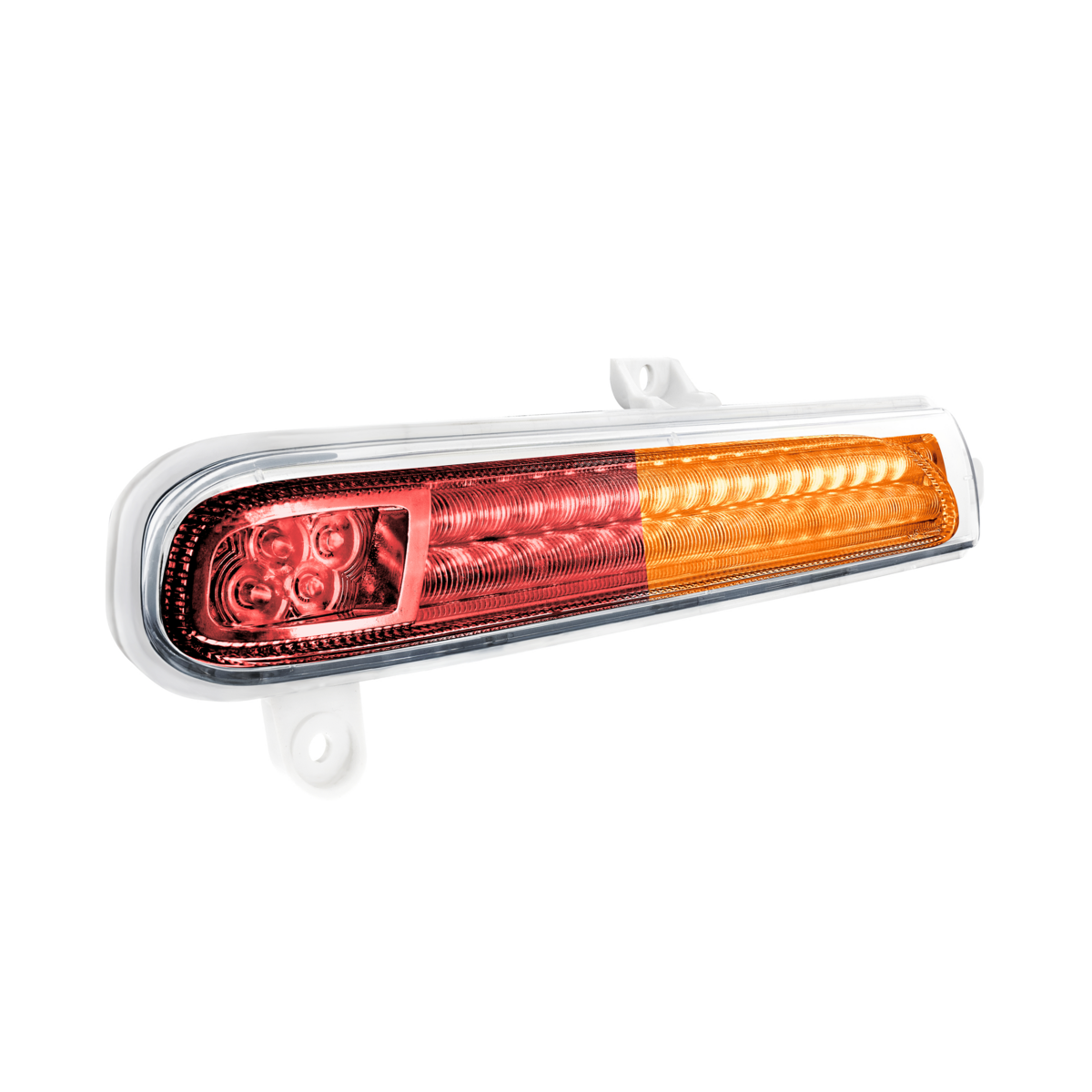 Peterbilt 389 Double Fury Red Auxiliary to Amber Primary 78 LED Rear Headlight Turn Signal Light