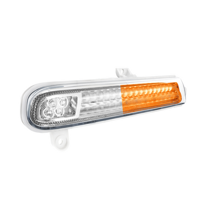 Peterbilt 389 Double Fury White Auxiliary to Amber Primary 78 LED Rear Headlight Turn Signal Light