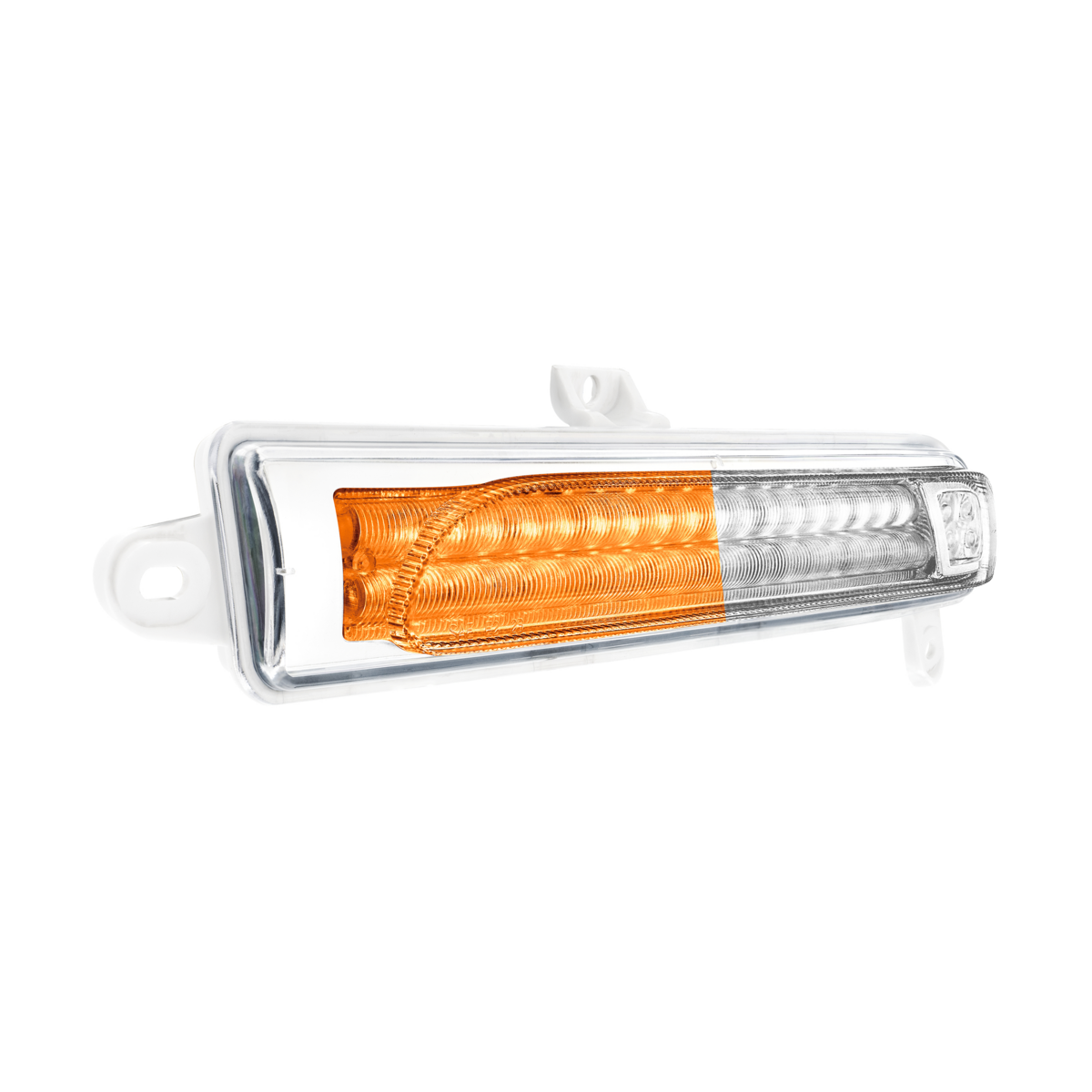 Peterbilt 389 Double Fury White Auxiliary to Amber Primary 78 LED Rear Headlight Turn Signal Light