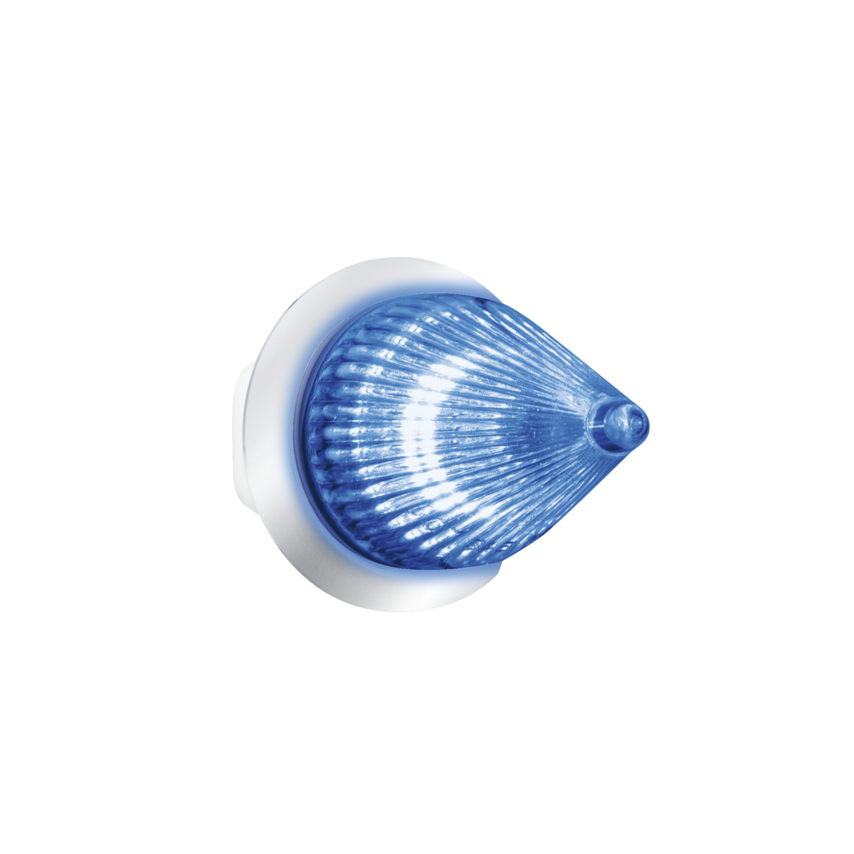 Double Fury Blue Auxiliary to Amber Primary Function 4 LED 1 1/8" Spike Light