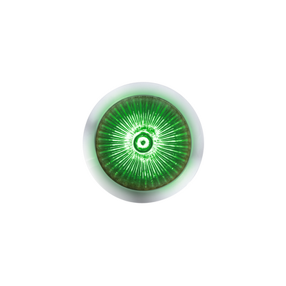 Double Fury Green Auxiliary to Amber Primary Function 4 LED 1 1/8" Spike Light