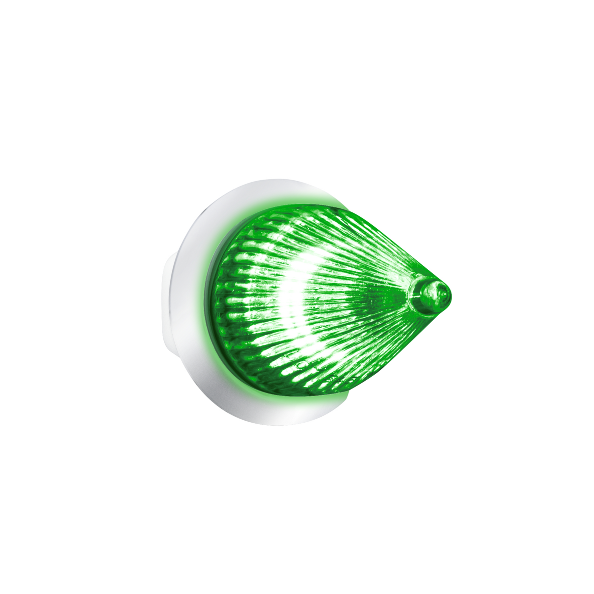 Double Fury Green Auxiliary to Amber Primary Function 4 LED 1 1/8" Spike Light