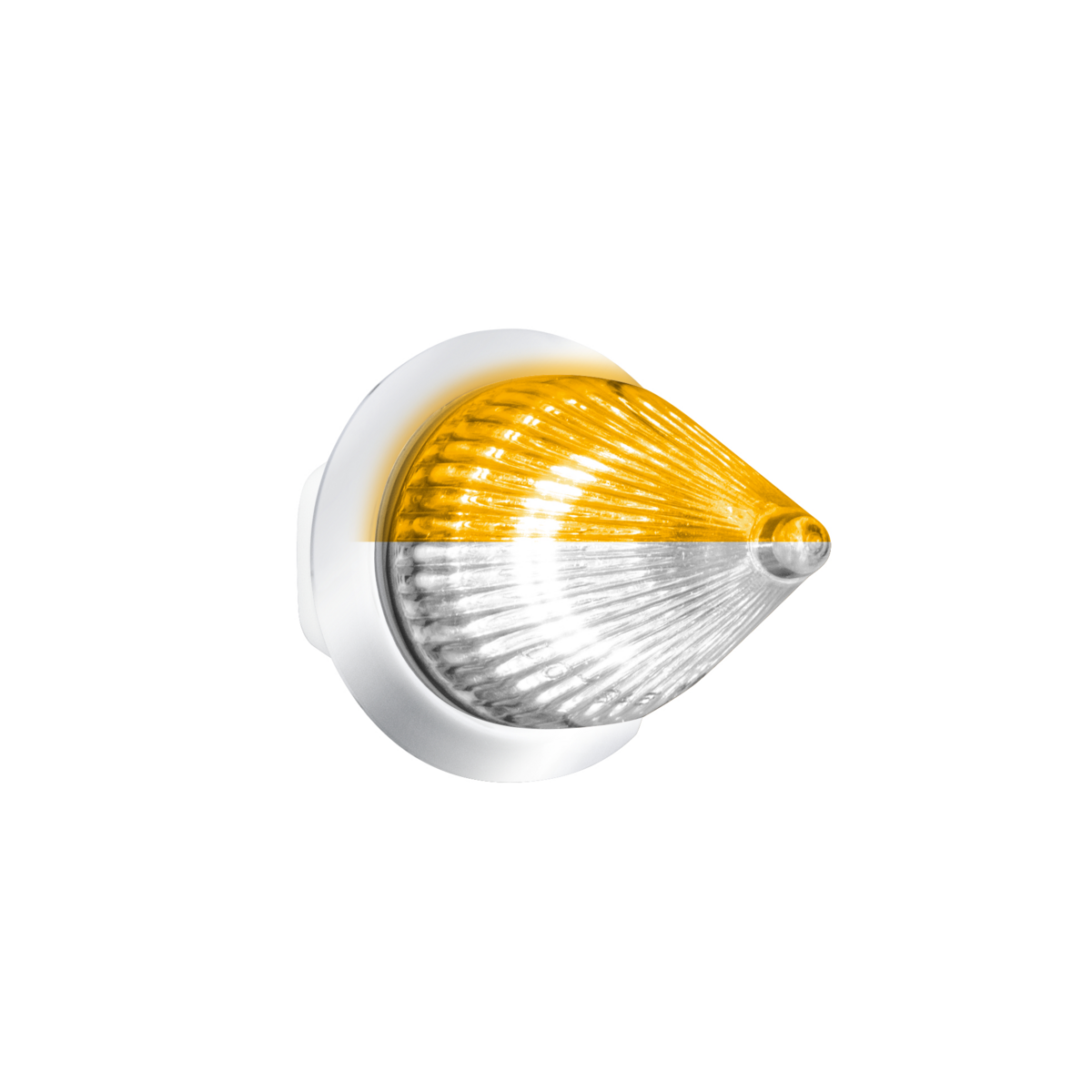 Double Fury White Auxiliary to Amber Primary Function 4 LED 1 1/8" Spike Light