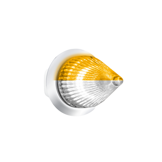 Double Fury White Auxiliary to Amber Primary Function 4 LED 1 1/8" Spike Light