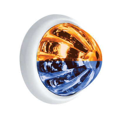 UltraBurst Double Fury Blue Auxiliary to Amber Clearance and Marker 9 LED 1 1/2" Watermelon Light
