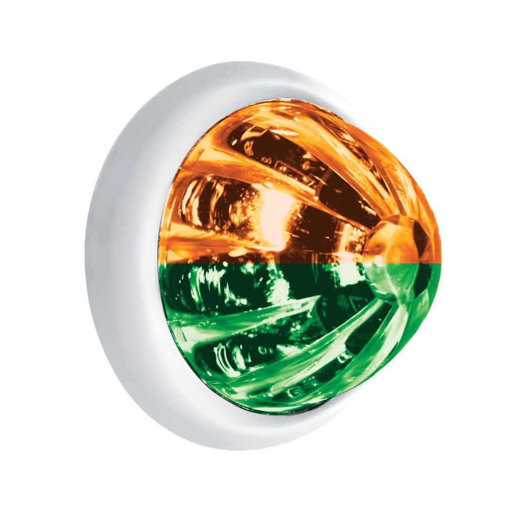 UltraBurst Double Fury Green Auxiliary to Amber Clearance and Marker 9 LED 1 1/2" Watermelon Light