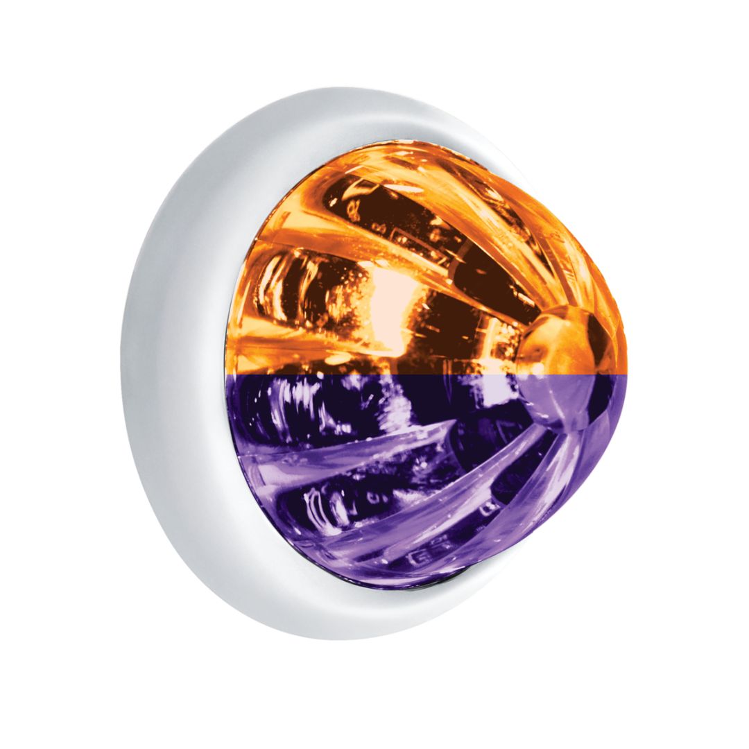 UltraBurst Double Fury Purple Auxiliary to Amber Clearance and Marker 9 LED 1 1/2" Watermelon Light