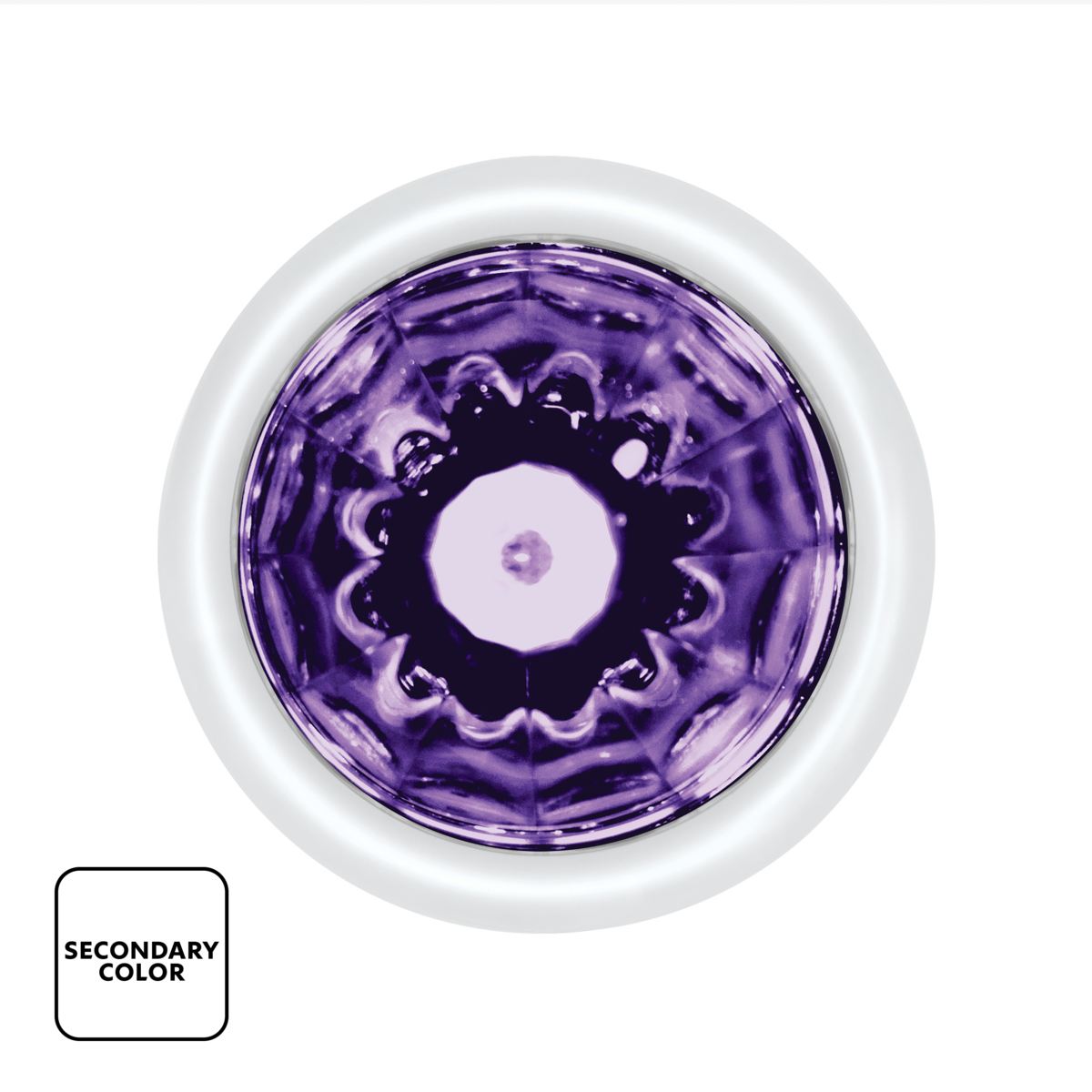 UltraBurst Double Fury Purple Auxiliary to Amber Clearance and Marker 9 LED 1 1/2" Watermelon Light