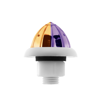 UltraBurst Double Fury Purple Auxiliary to Amber Clearance and Marker 9 LED 1 1/2" Watermelon Light