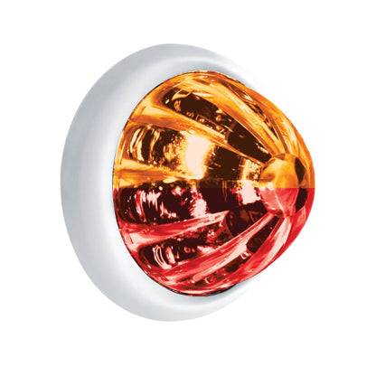 UltraBurst Double Fury Red Auxiliary to Amber Clearance and Marker 9 LED 1 1/2" Watermelon Light