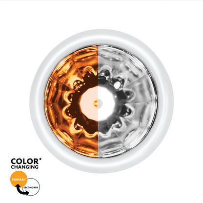 UltraBurst Double Fury White Auxiliary to Amber Clearance and Marker 9 LED 1 1/2" Watermelon Light
