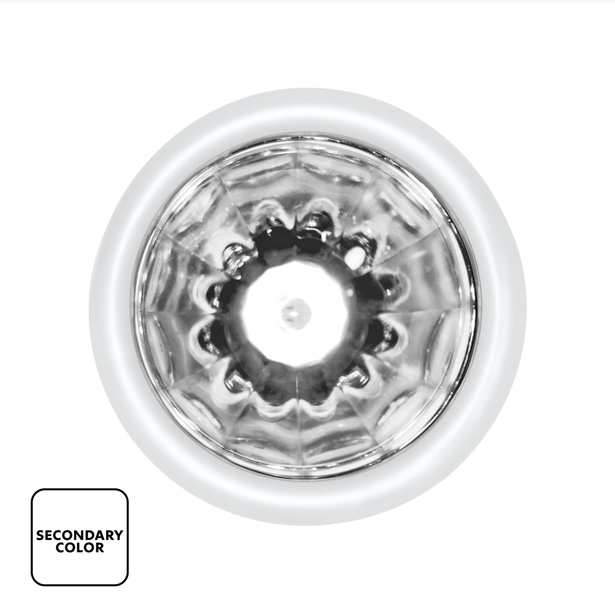 UltraBurst Double Fury White Auxiliary to Red Clearance and Marker 9 LED 1 1/2" Watermelon Light