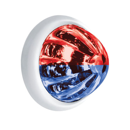 UltraBurst Double Fury Blue Auxiliary to Red Clearance and Marker 9 LED 1 1/2" Watermelon Light