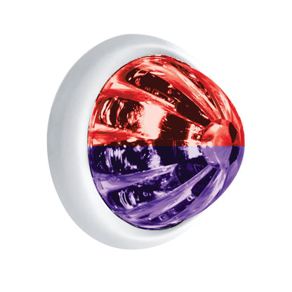 UltraBurst Double Fury Purple Auxiliary to Red Clearance and Marker 9 LED 1 1/2" Watermelon Light