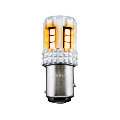 Double Fury High Power Amber to Blue 18 LED 1157 Bulb