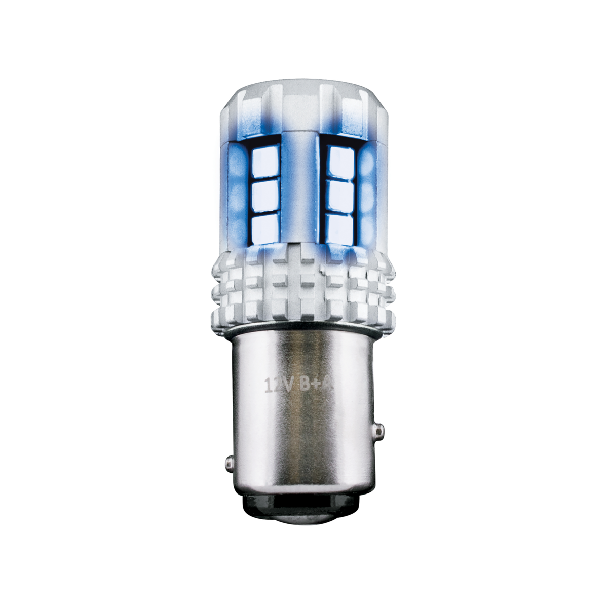 Double Fury High Power Amber to Blue 18 LED 1157 Bulb