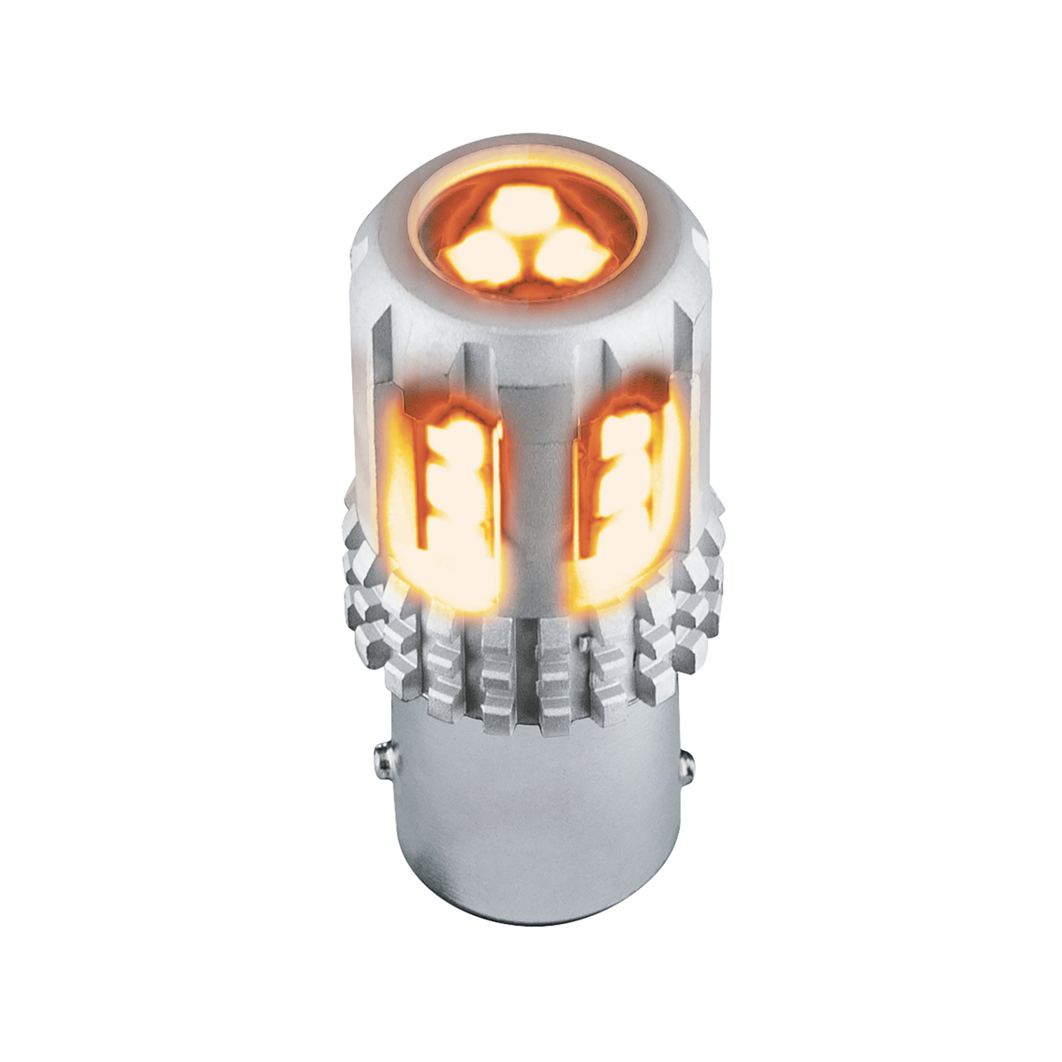 Double Fury High Power Amber to Green 18 LED 1157 Bulb