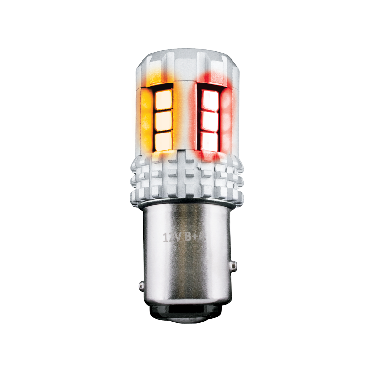 Double Fury High Power Amber to Red 18 LED 1157 Bulb