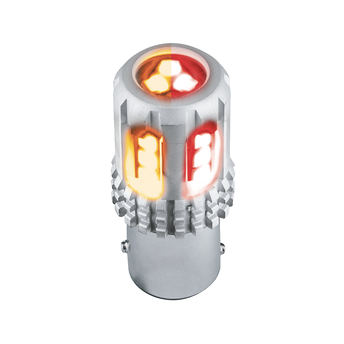 Double Fury High Power Amber to Red 18 LED 1157 Bulb