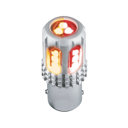 Double Fury High Power Amber to Red 18 LED 1157 Bulb