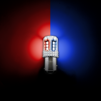 Double Fury High Power Red to Blue 18 LED 1157 Bulb