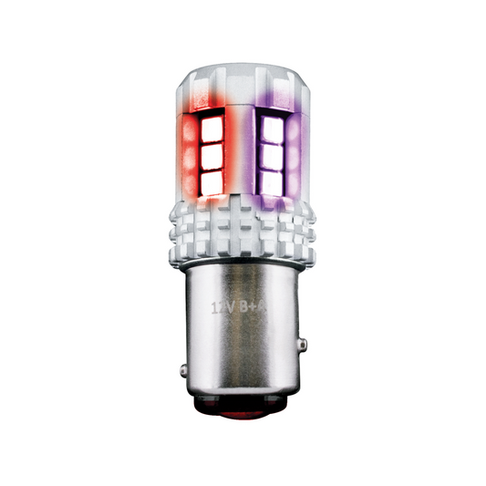 Double Fury High Power Red to Purple 18 LED 1157 Bulb
