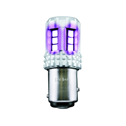 Double Fury High Power Amber to Purple 18 LED 1157 Bulb