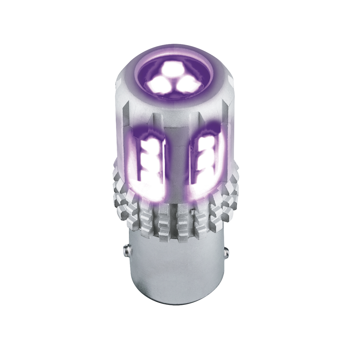 Double Fury High Power Amber to Purple 18 LED 1157 Bulb