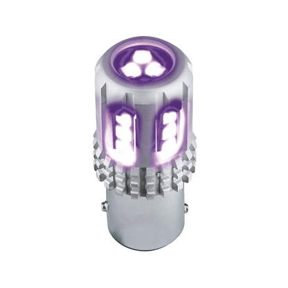 Double Fury High Power Amber to Purple 18 LED 1157 Bulb