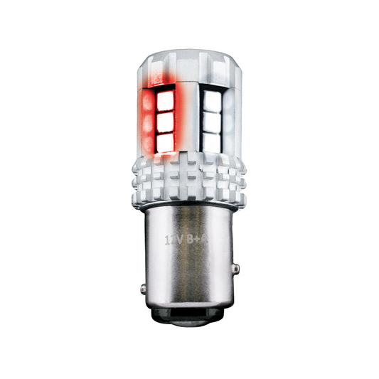 Double Fury High Power Red to White 18 LED 1157 Bulb