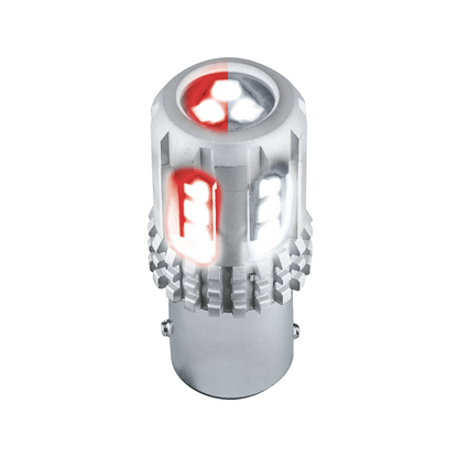 Double Fury High Power Red to White 18 LED 1157 Bulb