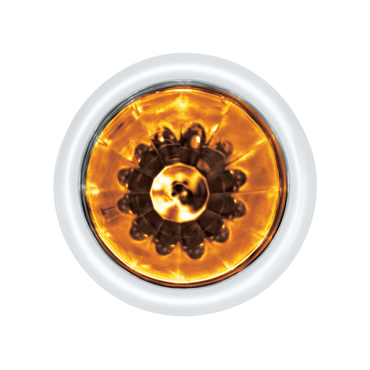UltraBurst Amber with Amber Lens Clearance and Marker 9 LED 1 1/2" Watermelon Light