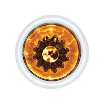 UltraBurst Amber with Amber Lens Clearance and Marker 9 LED 1 1/2" Watermelon Light
