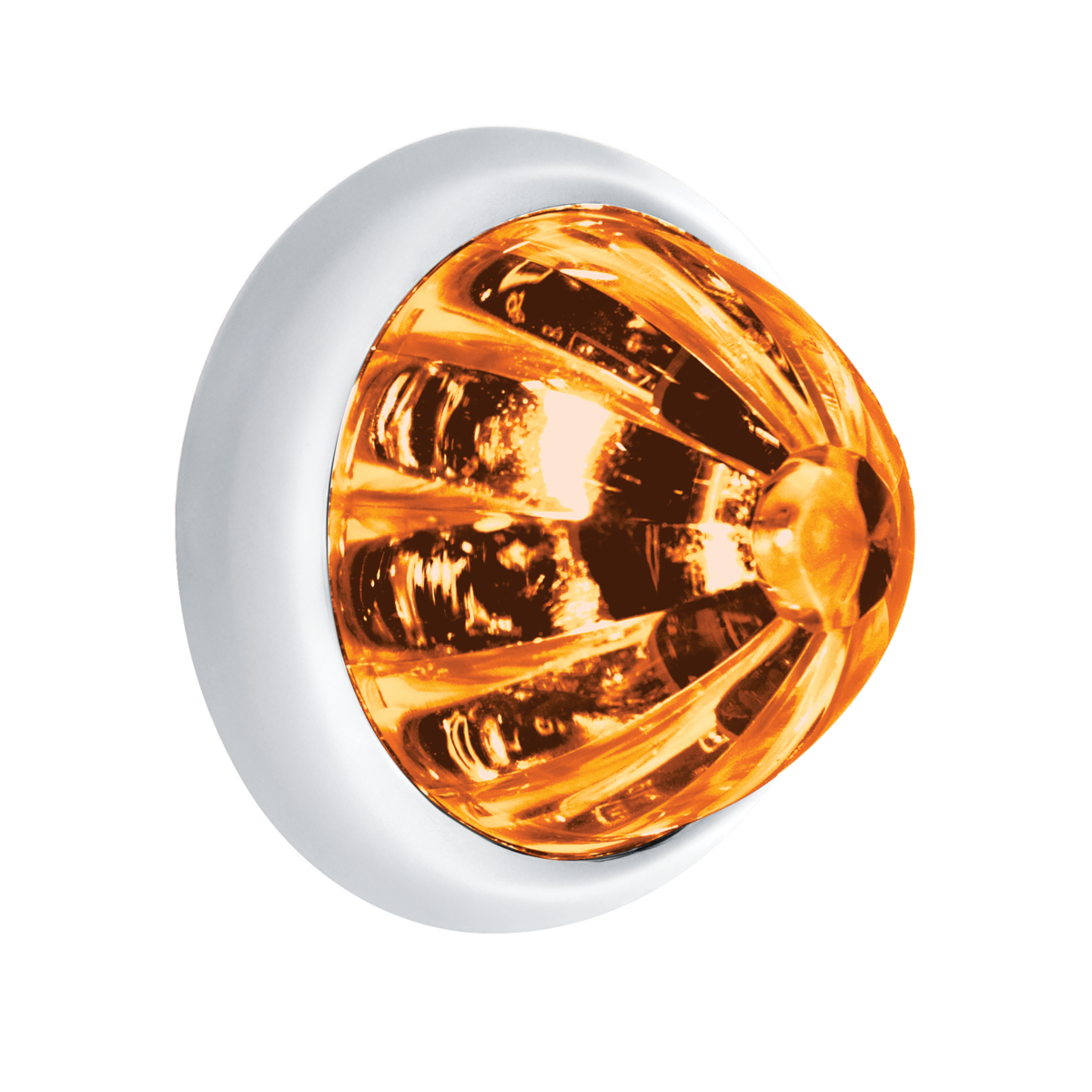 UltraBurst Amber with Amber Lens Clearance and Marker 9 LED 1 1/2" Watermelon Light