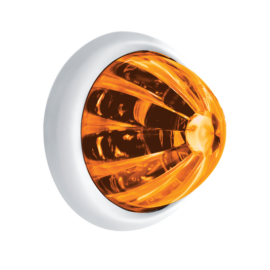 UltraBurst Amber with Amber Lens Clearance and Marker 9 LED 1 1/2" Watermelon Light