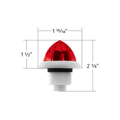 UltraBurst Red with Red Lens Clearance and Marker 9 LED 1 1/2" Watermelon Light