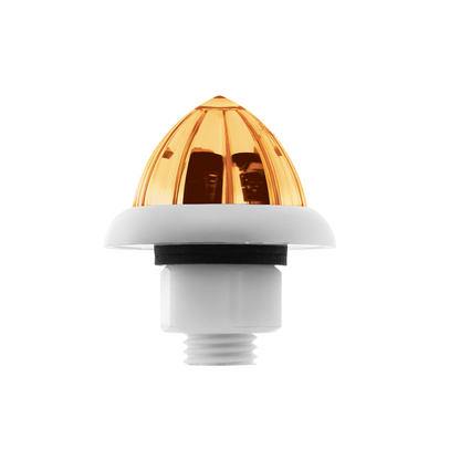 UltraBurst Amber with Clear Lens Clearance and Marker 9 LED 1 1/2" Watermelon Light