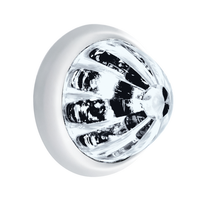 UltraBurst White with Clear Lens Clearance and Marker 9 LED 1 1/2" Watermelon Light
