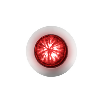 Red 6 LED Dual Function Clearance and Marker 1 1/4" Mini Watermelon Light with Red Lens