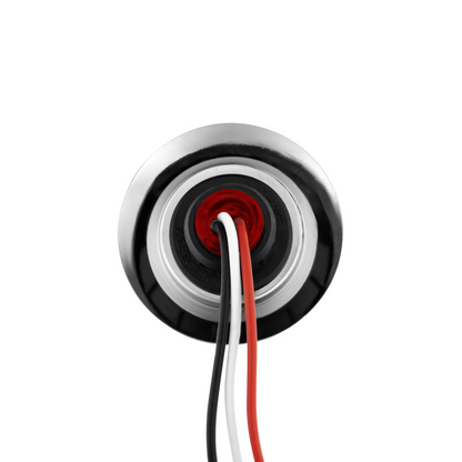 Red 6 LED Dual Function Clearance and Marker 1 1/4" Mini Watermelon Light with Red Lens
