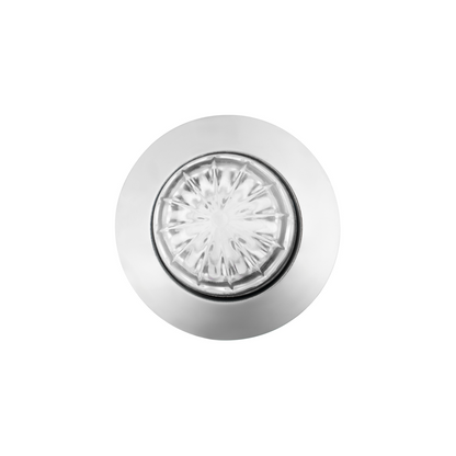 Red 6 LED Dual Function Clearance and Marker 1 1/4" Mini Watermelon Light with Clear Lens