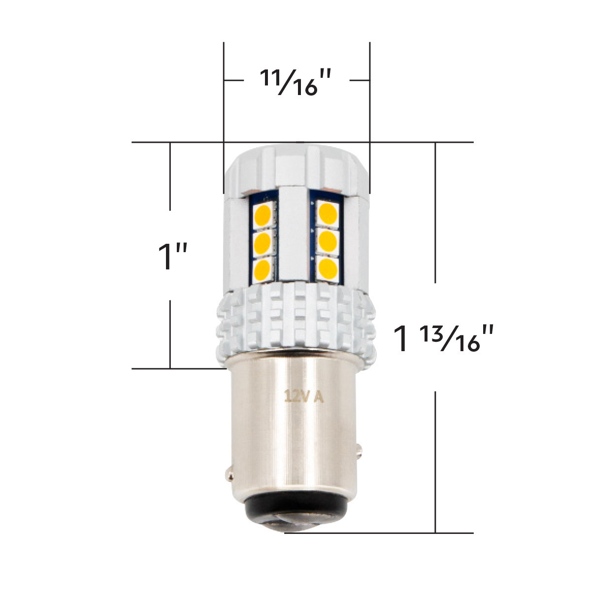 High Power Amber 18 LED 1157 Bulb