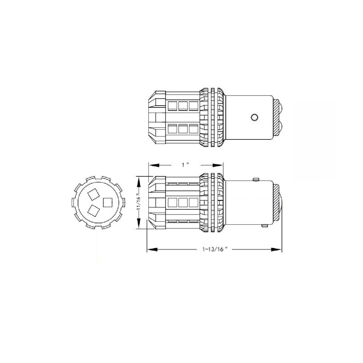 High Power Green 18 LED 1157 Bulb