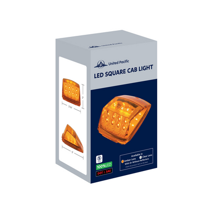 17 LED Amber Reflector Square Cab Light for Grakon 5000 Style Housing