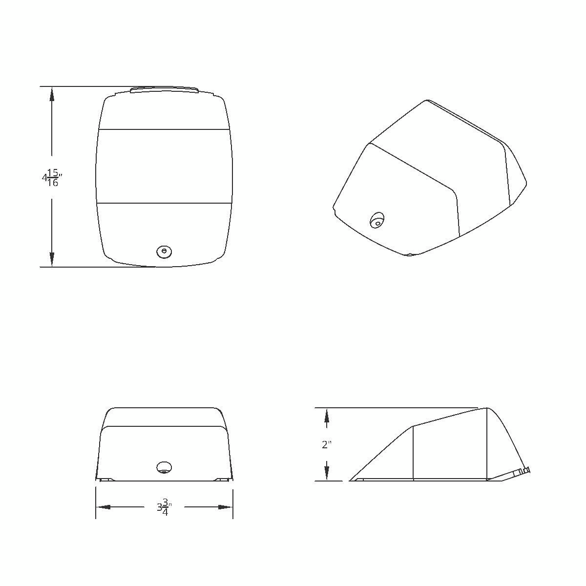 17 LED Amber Reflector Square Cab Light for Grakon 5000 Style Housing