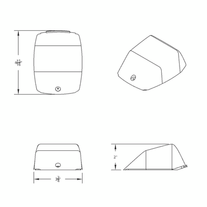 17 LED Amber Reflector Square Cab Light for Grakon 5000 Style Housing