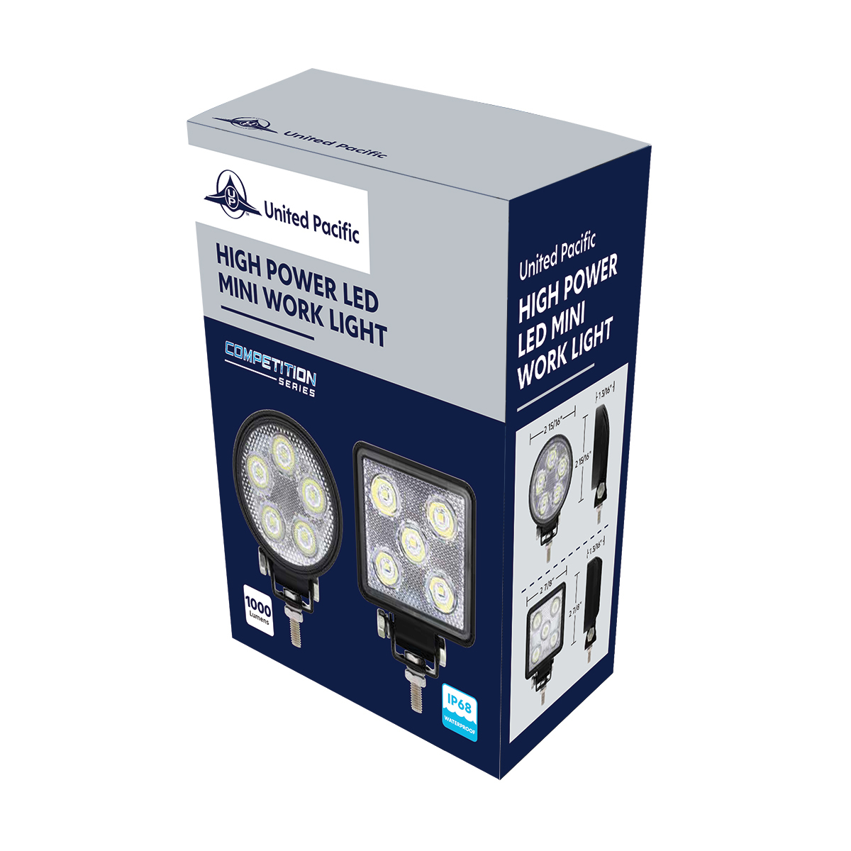 5 High Power LED 3" Round Mini Flood Work Light