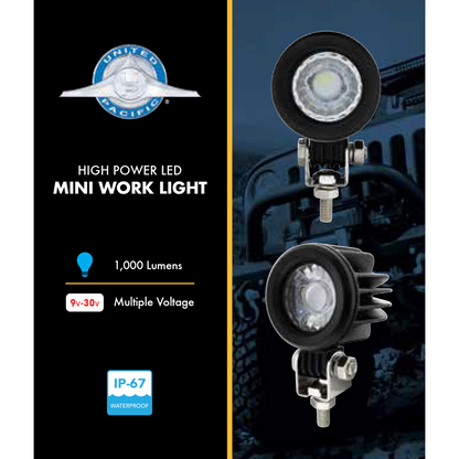 Single High Power LED 2 1/4" Round Mini Spot Work Light