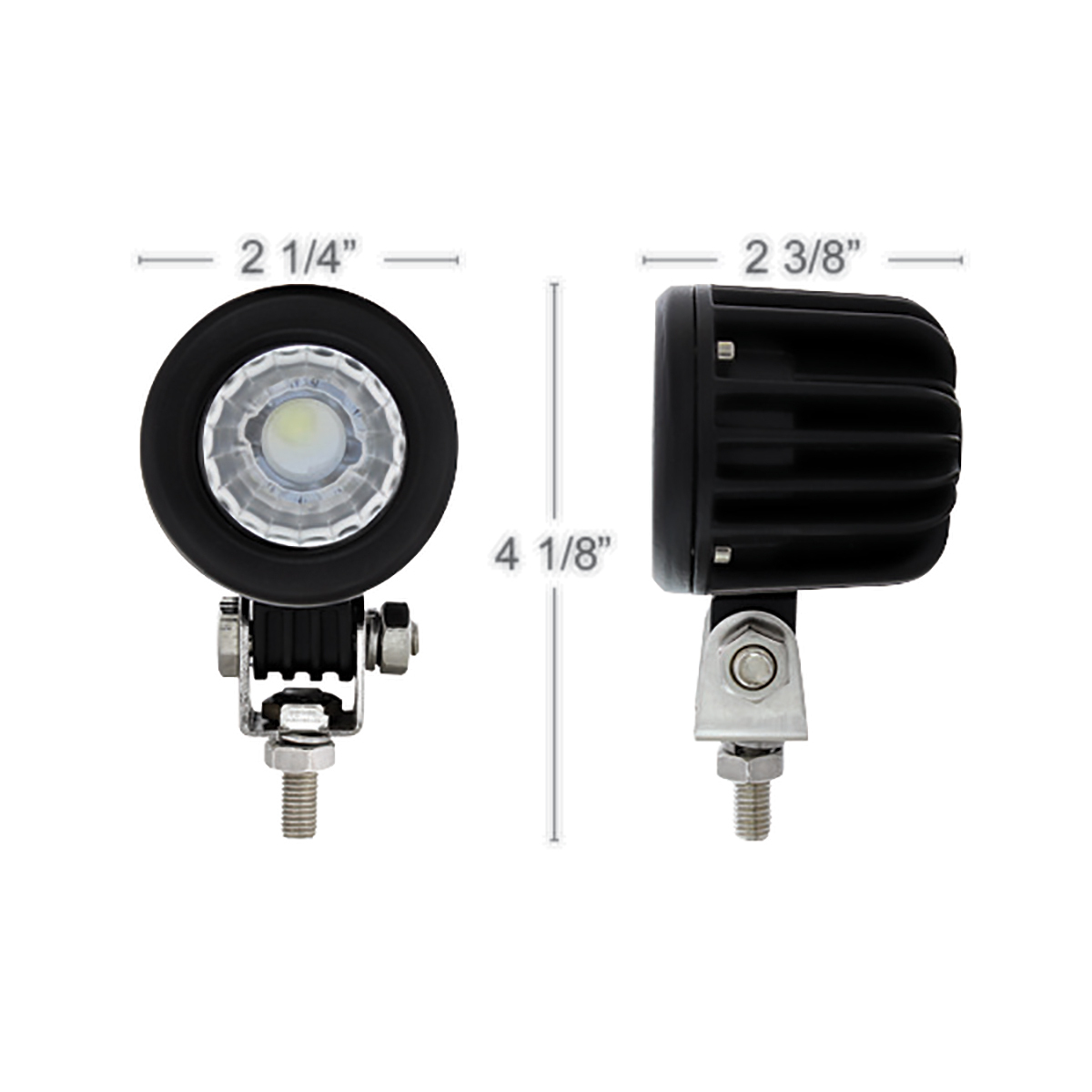 Single High Power LED 2 1/4" Round Mini Spot Work Light
